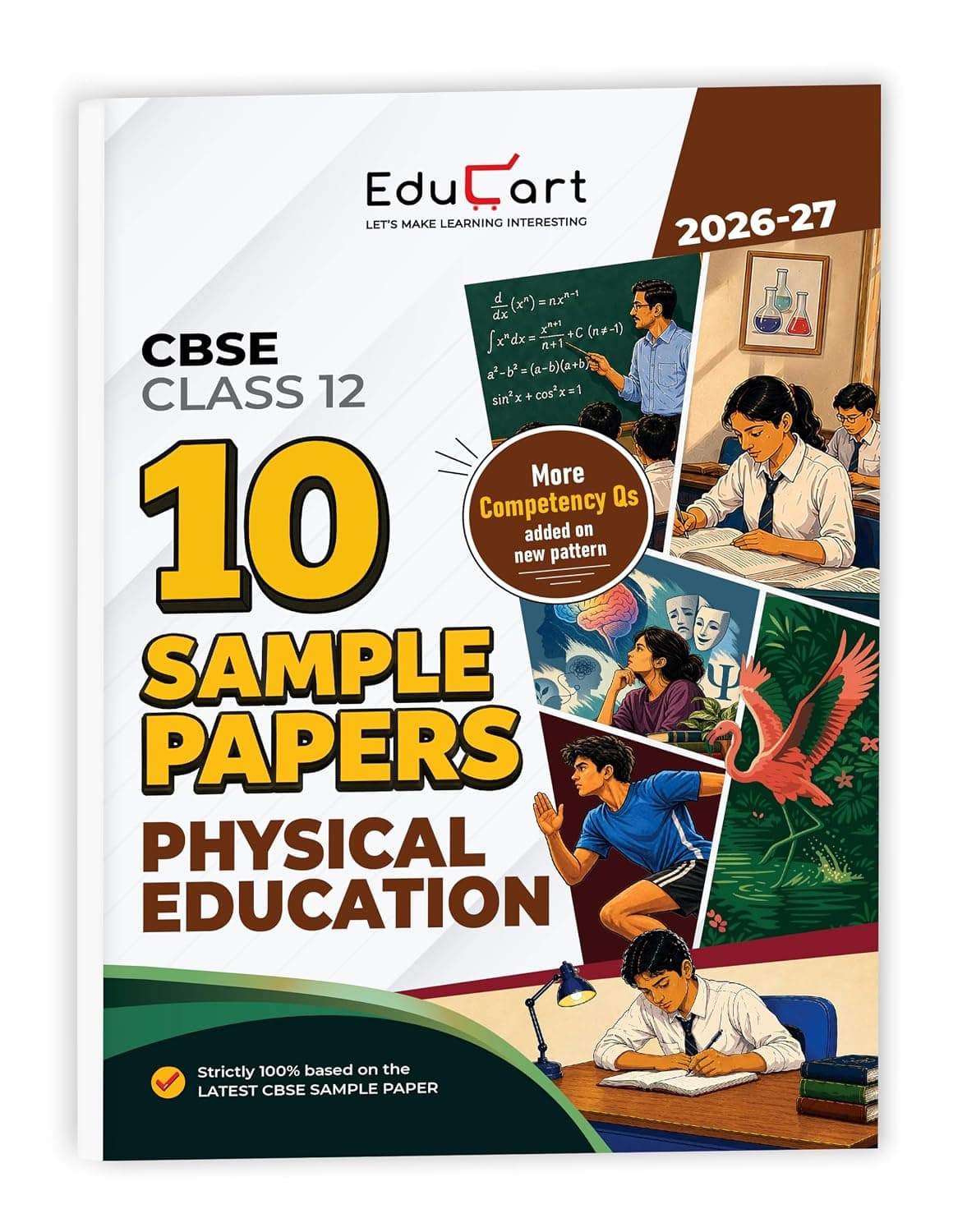 Cover of Educart CBSE Sample Paper Class 12 2026-27 Physical Education with Topper-Style Solutions | For 2027 Board Exam