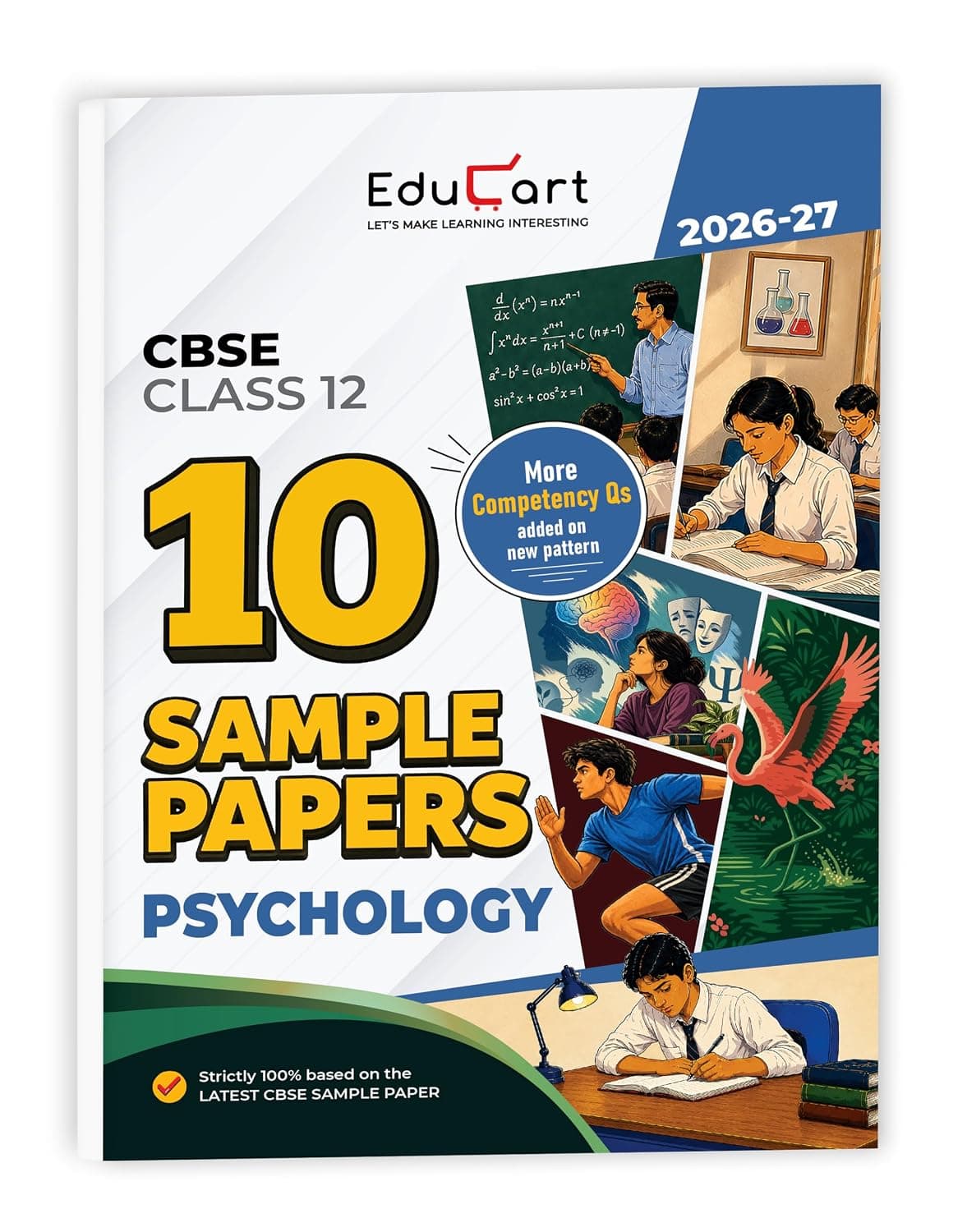 Cover of Educart CBSE Sample Paper Class 12 2026-27 PSYCHOLOGY Strictly Based on Latest CBSE Sample Paper | For 2027 Board Exam